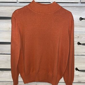 Orange Turtleneck Sweater